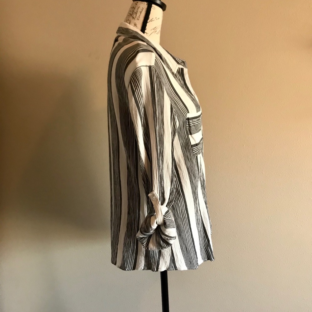 Hippie Rose Striped Button-Down image 4